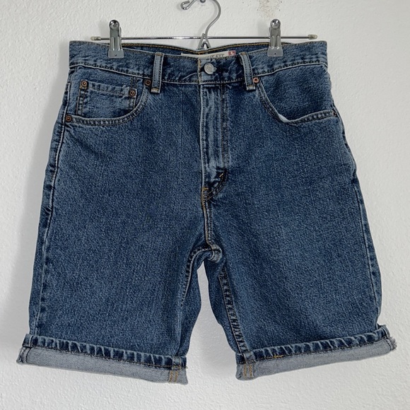 Vintage 505 90’s Levi’s Straight Fit Bermuda Denim Shorts Jorts - Picture 2 of 6